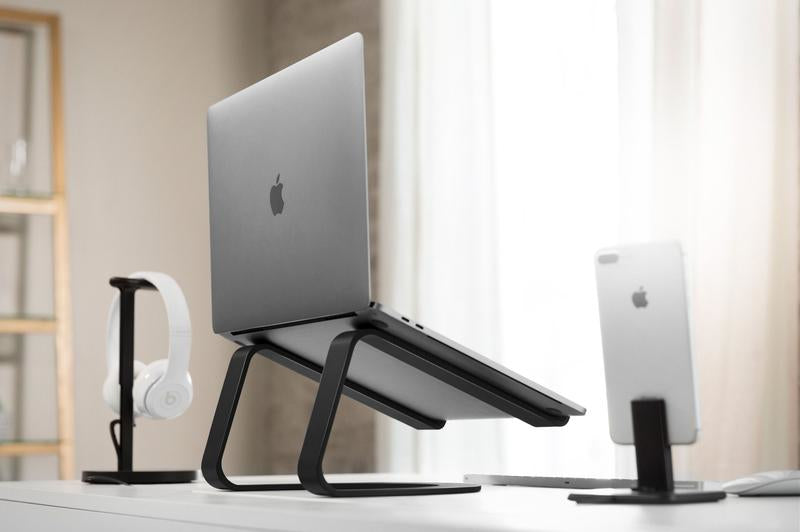 Twelve South Curve Laptop-Ständer für MacBook und Notebooks – Aluminium – Schwarz