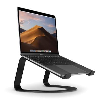 Twelve South Curve Laptop-Ständer für MacBook und Notebooks – Aluminium – Schwarz