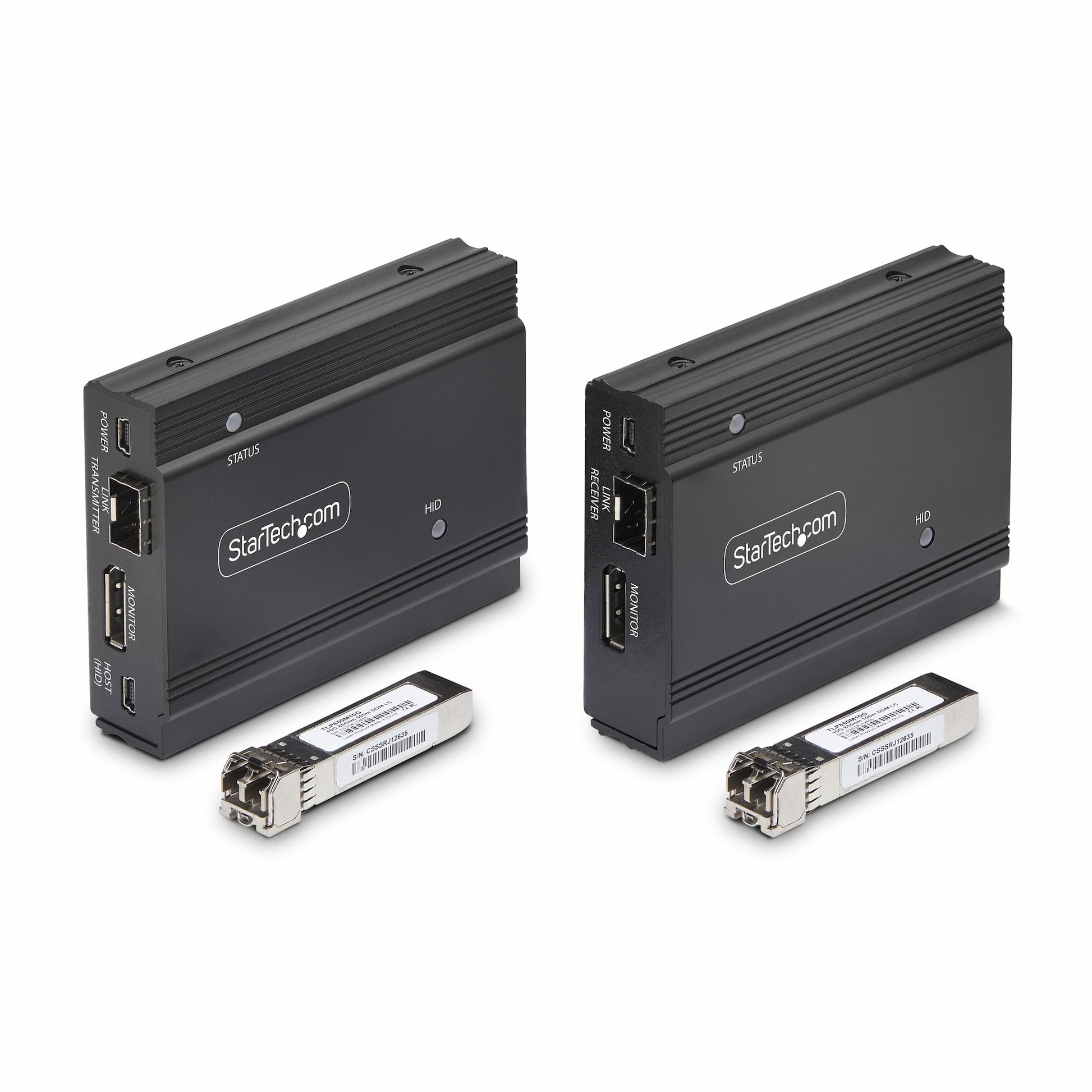 StarTech.com DP KVM Extender Kit – KVM-Extender – DisplayPort – 4K @ 60 Hz, 300 m, Sender & Empfänger, Schwarz
