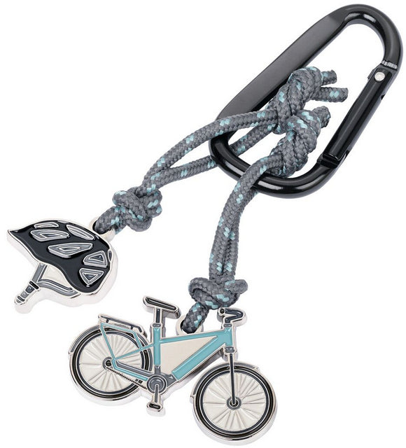 TROIKA Schlüsselanhänger Fahrräder – Aluminium/Nylon, Mehrfarbig, 6er-Pack