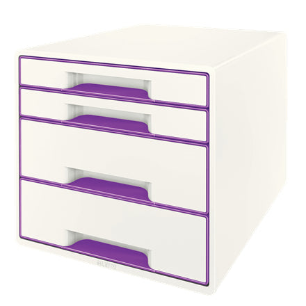 Leitz WOW Cube Archivschachtel – violett, metallisch, Kunststoff (PS)