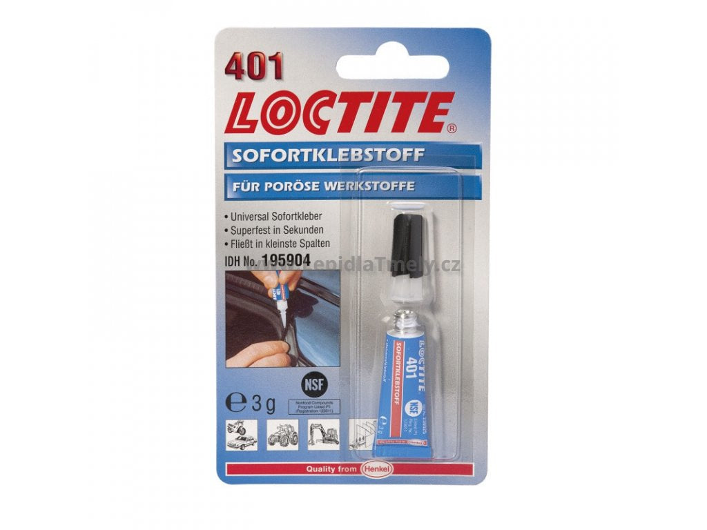 Loctite Sekundenkleber 401 – transparent – 3 g