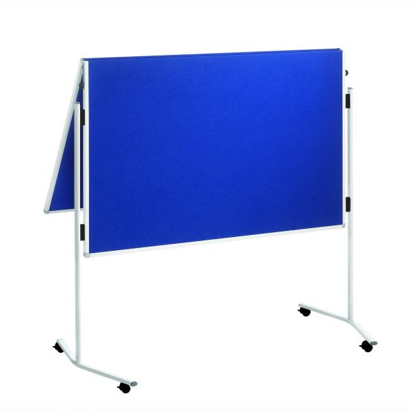 Franken Pinnwand – Filz, Alurahmen – 120 × 150 cm, Blau, ECO