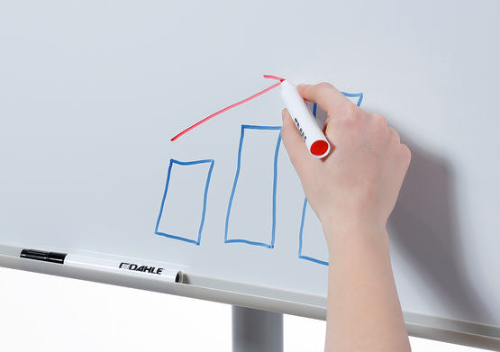 Dahle Flip-Chart 96003 TEAM – 68 × 210 cm, weiss, Aluminium, Metall, Kunststoff