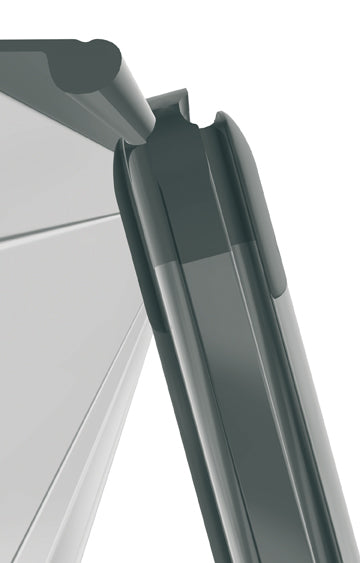 Franken Pinnwand – Filz, Aluminiumrahmen – 150 × 100 cm, Blau, PRO, für Schienensystem