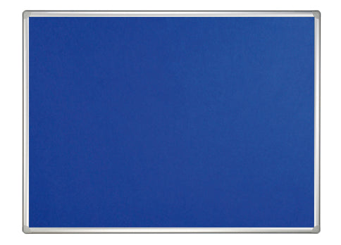 Franken Filztafel Pro – Filz – 90 × 60 cm – Blau, Alurahmen