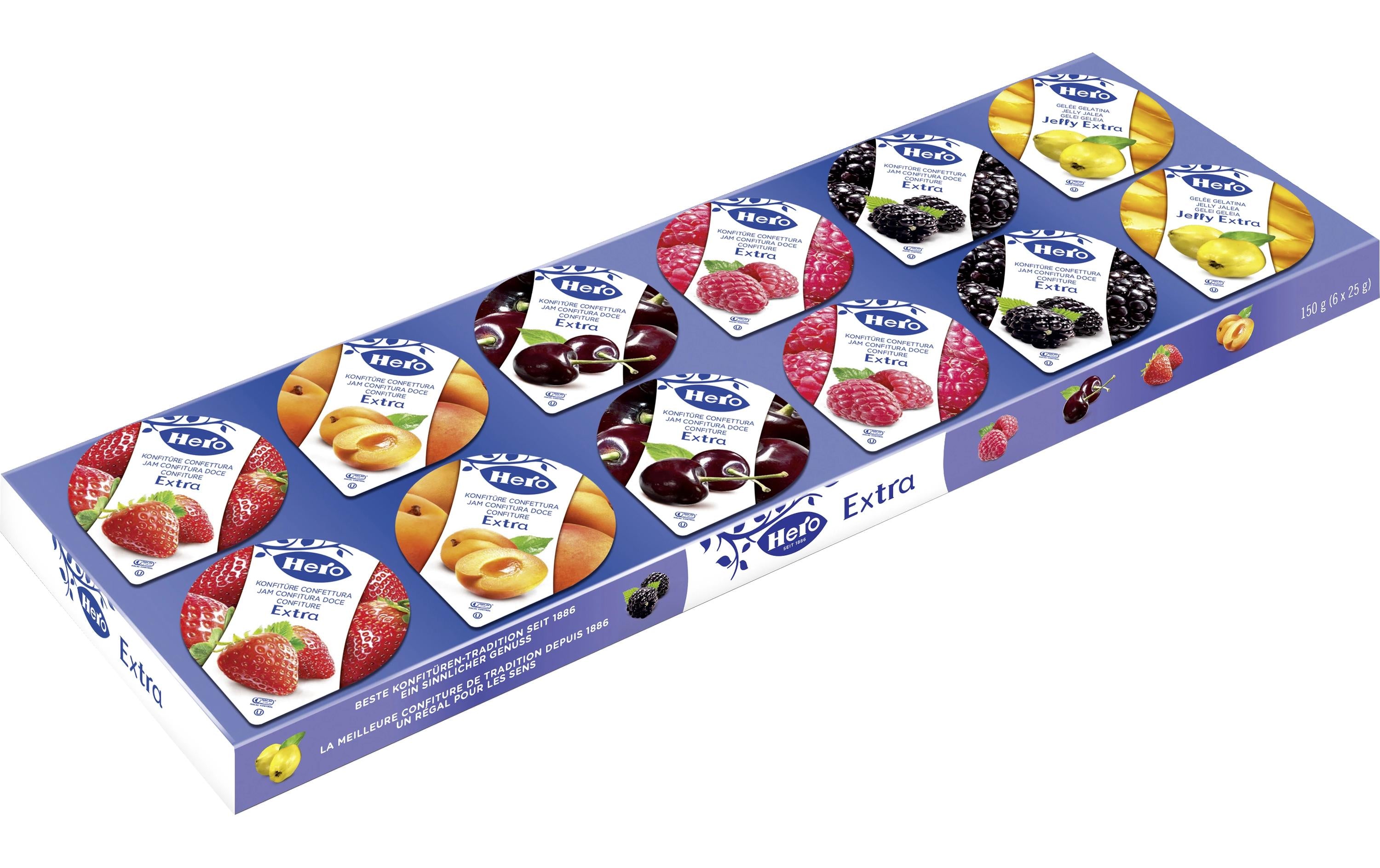 Hero Konfitüre assortiert – glutenfrei – 12×25 g