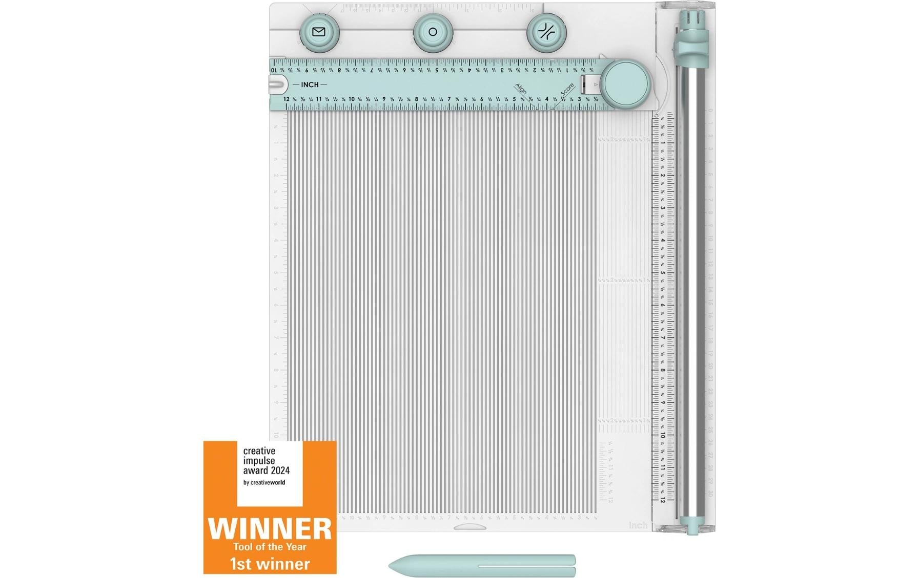 Sizzix 665797 – Stanz- & Prägemaschine, 30 × 30 cm, inkl. 2 Klingen, weiss