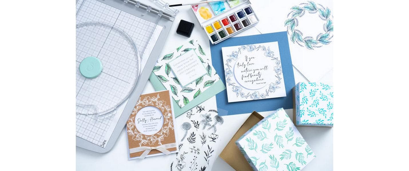 Sizzix Stempel-Set – Garden Botanicals – 17 Stempel – Transparentes Polymer