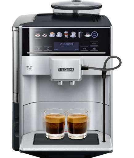 Siemens EQ.6 TE653501DE Kaffeevollautomat – 15 bar, 1,7 l, 300 g, Schwarz