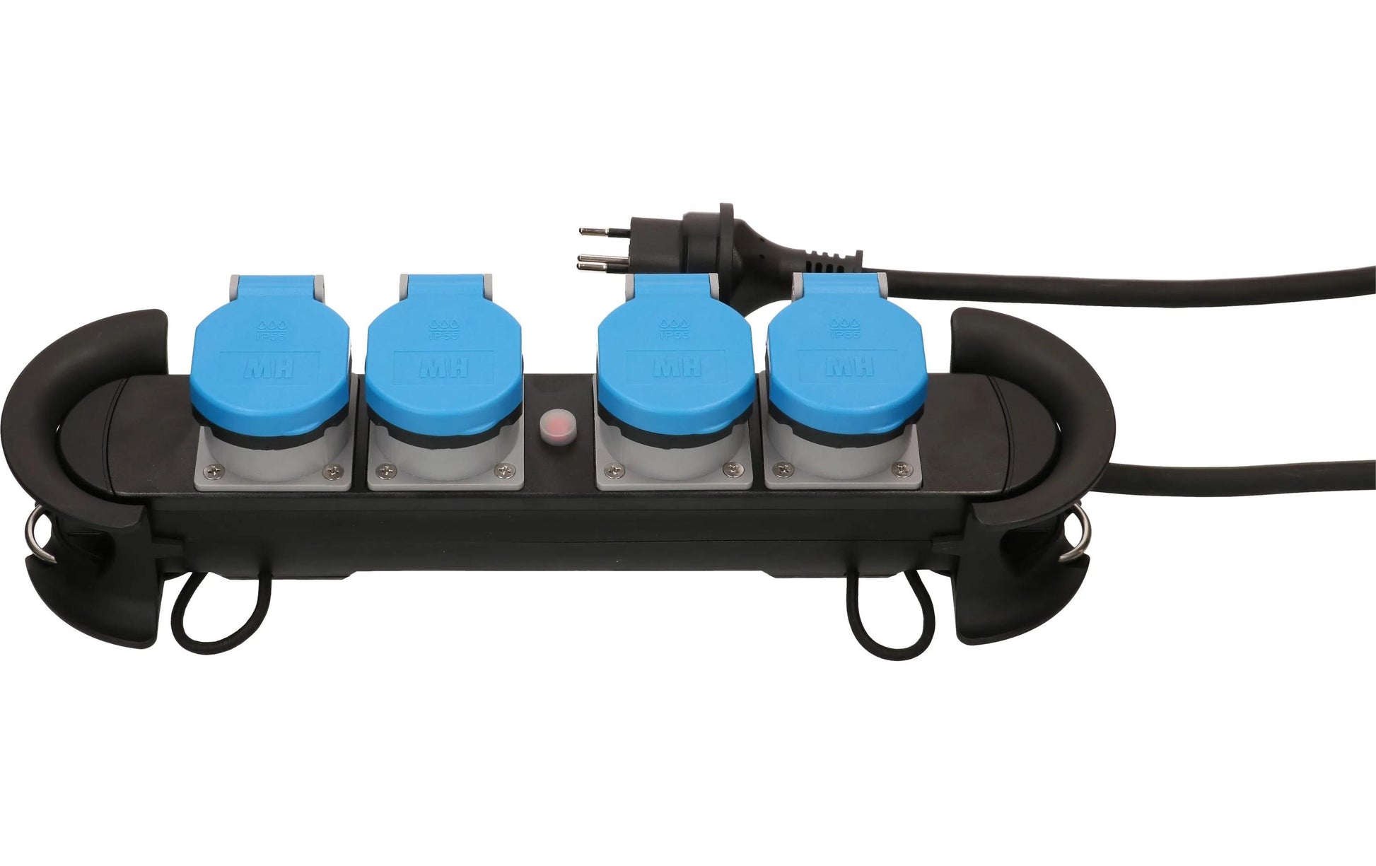 Max Hauri AG Max Hauri Construct Line SZ/BL – Steckdosenleiste, 4× T13, mit 4 Schaltern, 5 m, Stecker T13, IP55