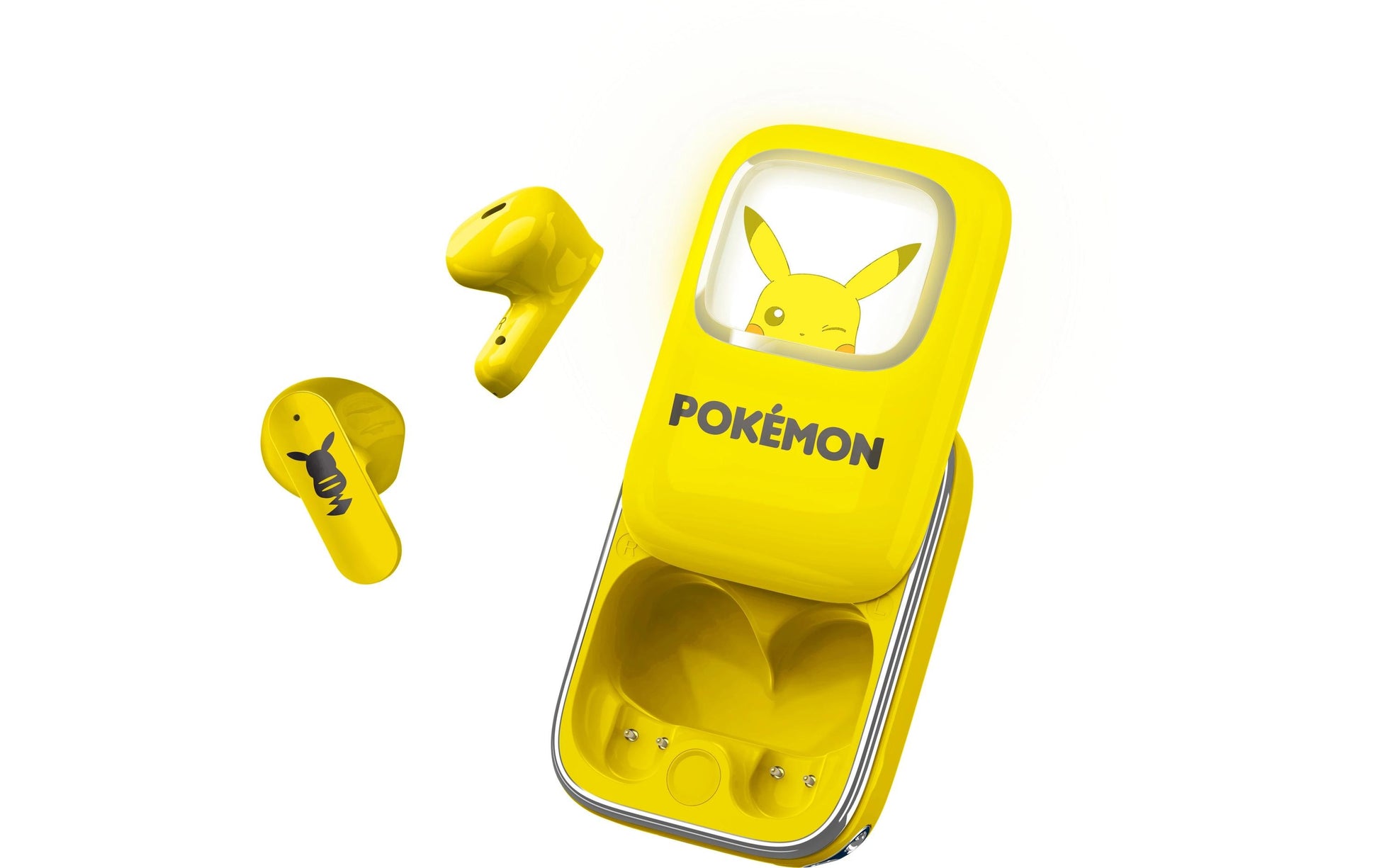 OTL Technologies OTL PK1270 – True Wireless In-Ear Kopfhörer – Bluetooth 5.3, USB-C Ladecase, Mikrofon – Gelb – bis 24 h
