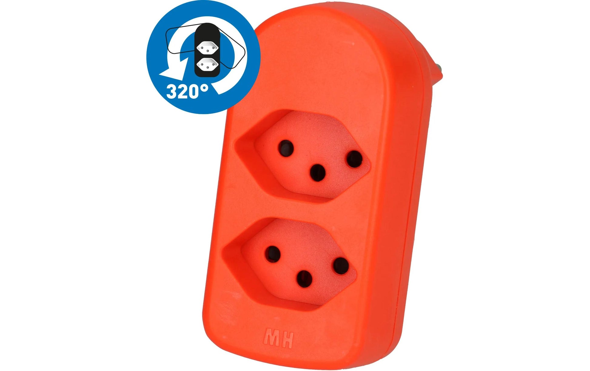 Max Hauri AG Max Hauri Adapterkabel, T12 zu 2×T13, 9,5 cm – orange