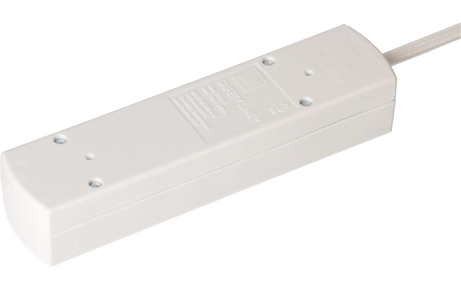 MaxTex Steckdosenleiste, 5×T13, ohne Schalter, 2 m, Eingang T12, IP20 – weiss