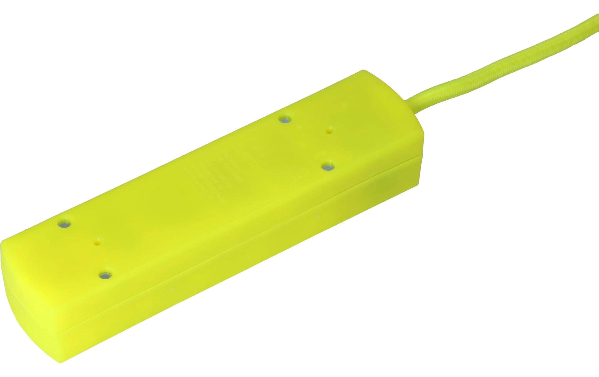 MaxTex Steckdosenleiste – 5× T13, 2 m, mit Schalter, Gelb/Neongelb