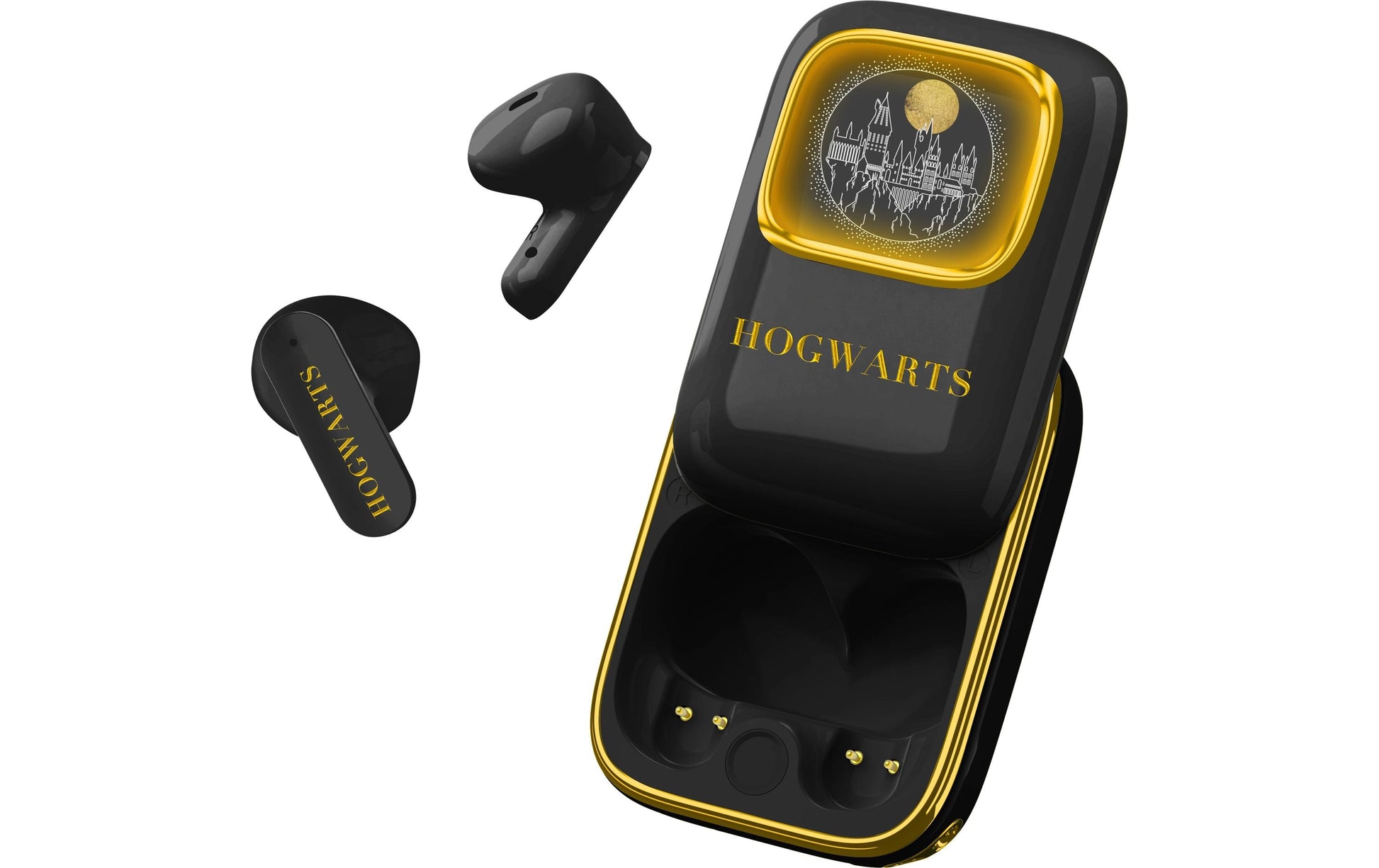 OTL Technologies OTL Harry Potter Hogwarts Slide – True Wireless In-Ear Headset – Bluetooth 5.3 – Gold/Schwarz – bis 24 h