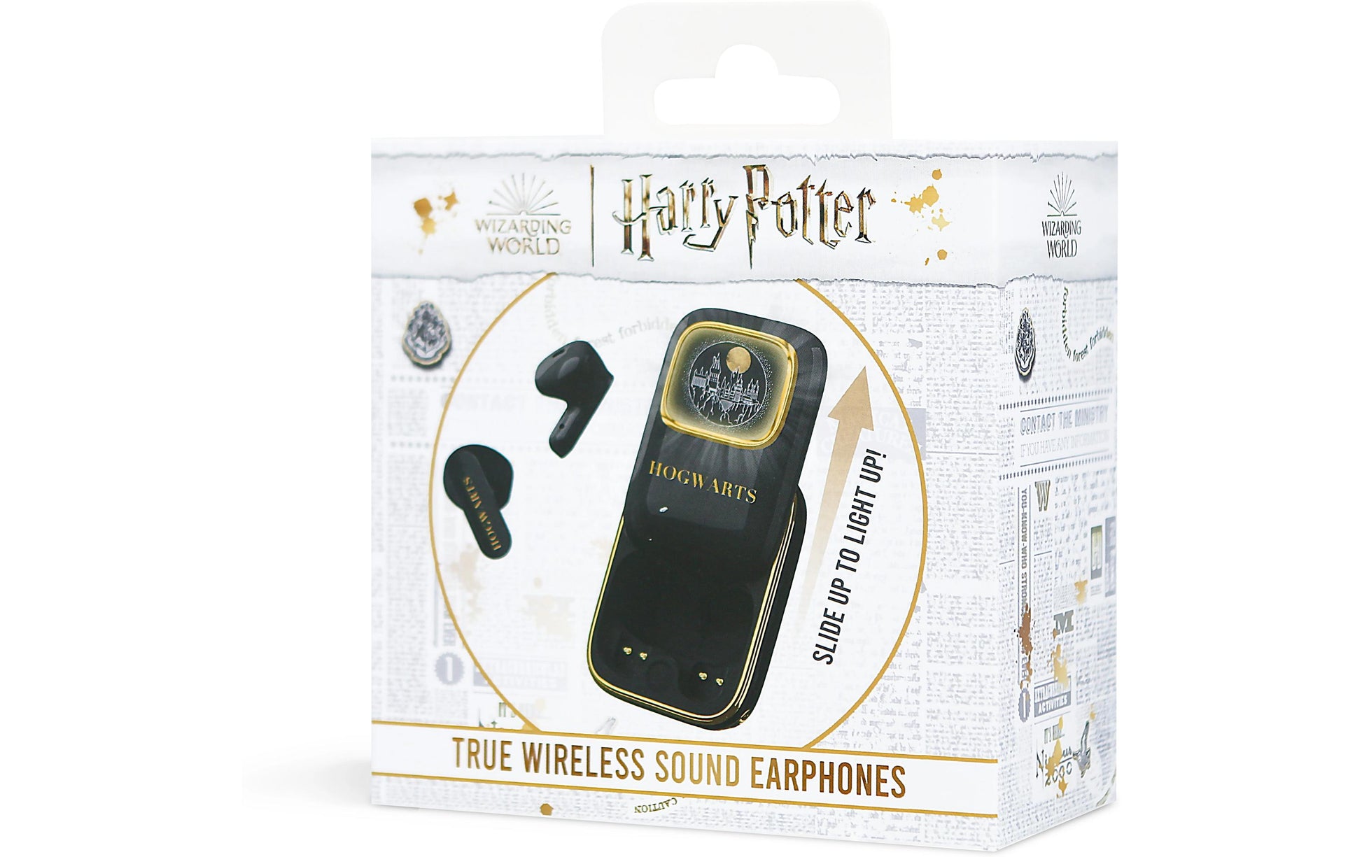 OTL Technologies OTL Harry Potter Hogwarts Slide – True Wireless In-Ear Headset – Bluetooth 5.3 – Gold/Schwarz – bis 24 h