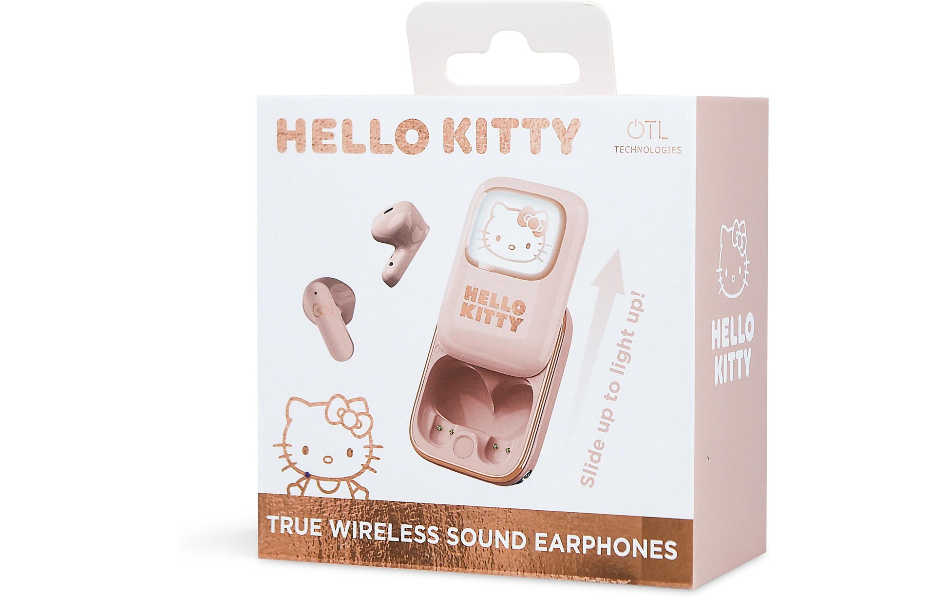 OTL Technologies OTL Hello Kitty Slide – True Wireless In-Ear Kopfhörer – Bluetooth 5.3, Touch-Steuerung – Rosa – bis 6 h
