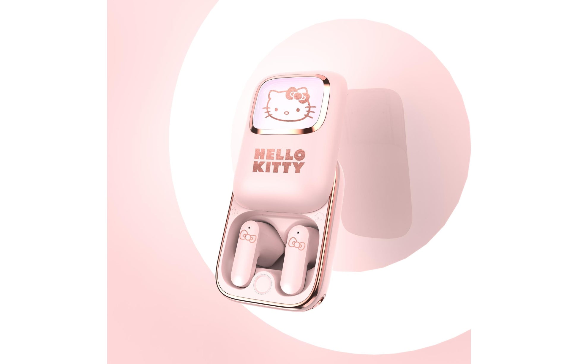 OTL Technologies OTL Hello Kitty Slide – True Wireless In-Ear Kopfhörer – Bluetooth 5.3, Touch-Steuerung – Rosa – bis 6 h