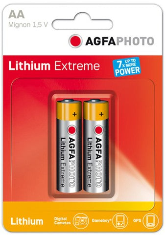AgfaPhoto AA Batterien, Lithium, 1,5 V – 2 Stk.