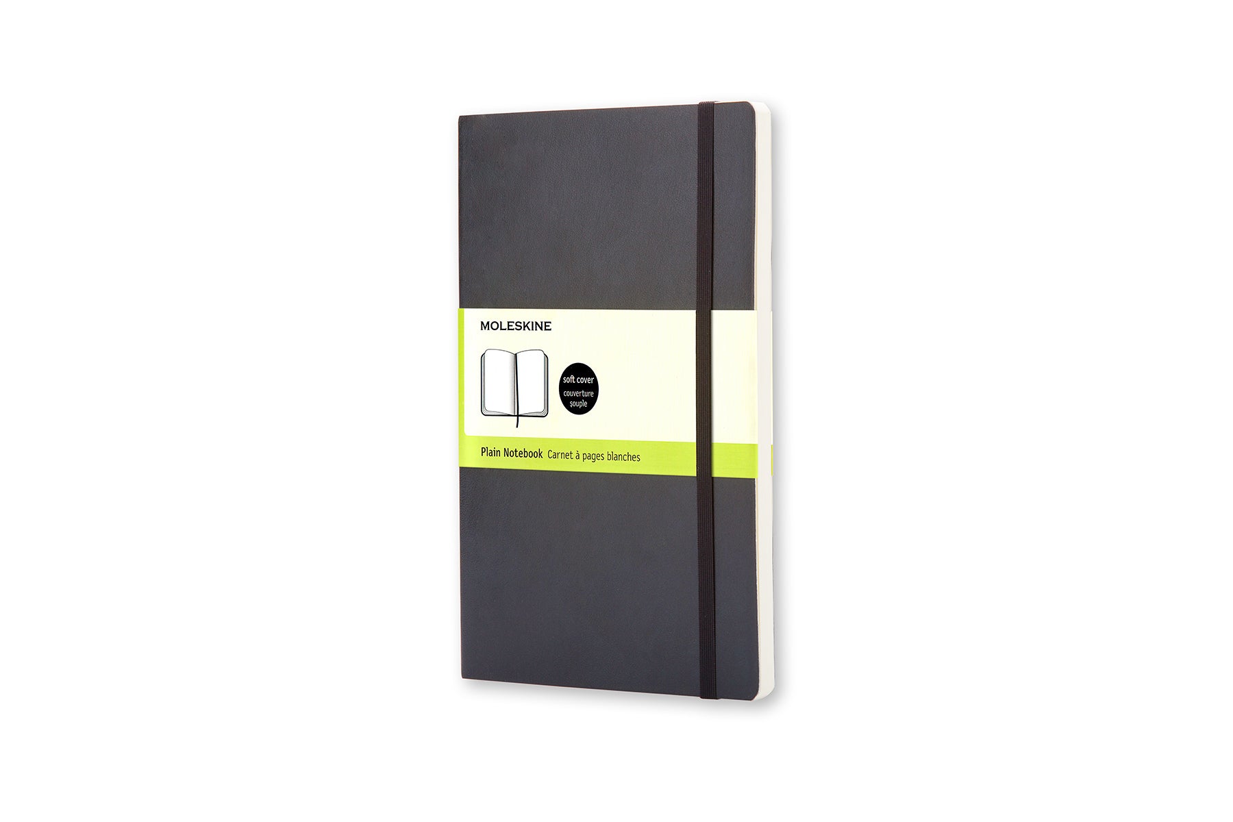 Moleskine Notizbuch, 90 × 140 mm, blanko, Leimbindung, Softcover, 192 Seiten, 70 g/m² – schwarz