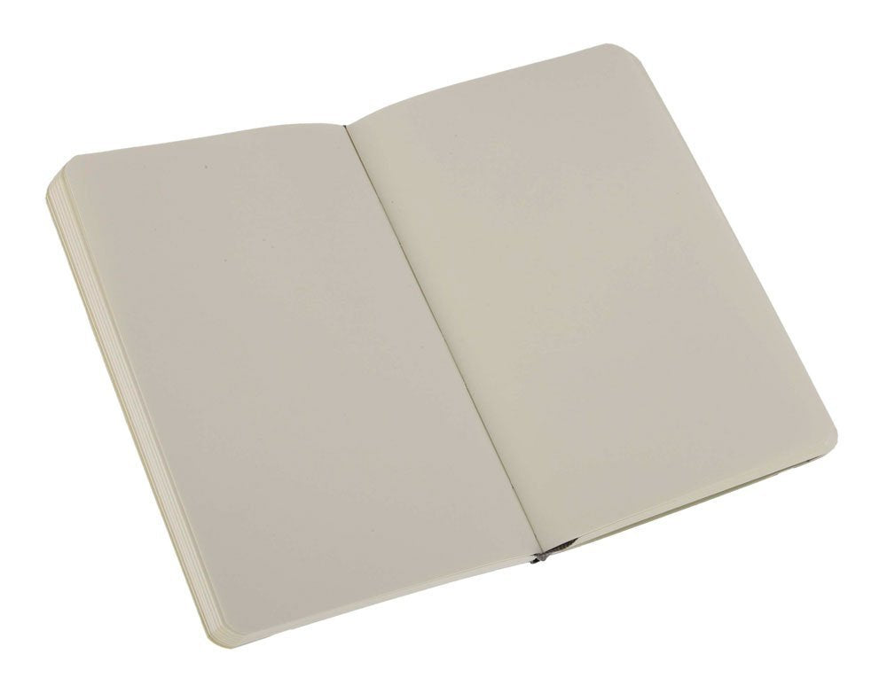 Moleskine Notizbuch, 90 × 140 mm, blanko, Leimbindung, Softcover, 192 Seiten, 70 g/m² – schwarz