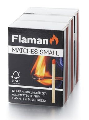 Flaman Feueranzünder 720 Stk., 5 × 8 cm, Holz (FSC), schwarz