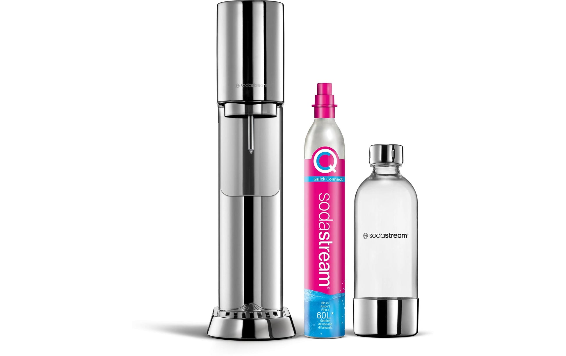 SodaStream Ensō – Silber, 1 Flasche enthalten