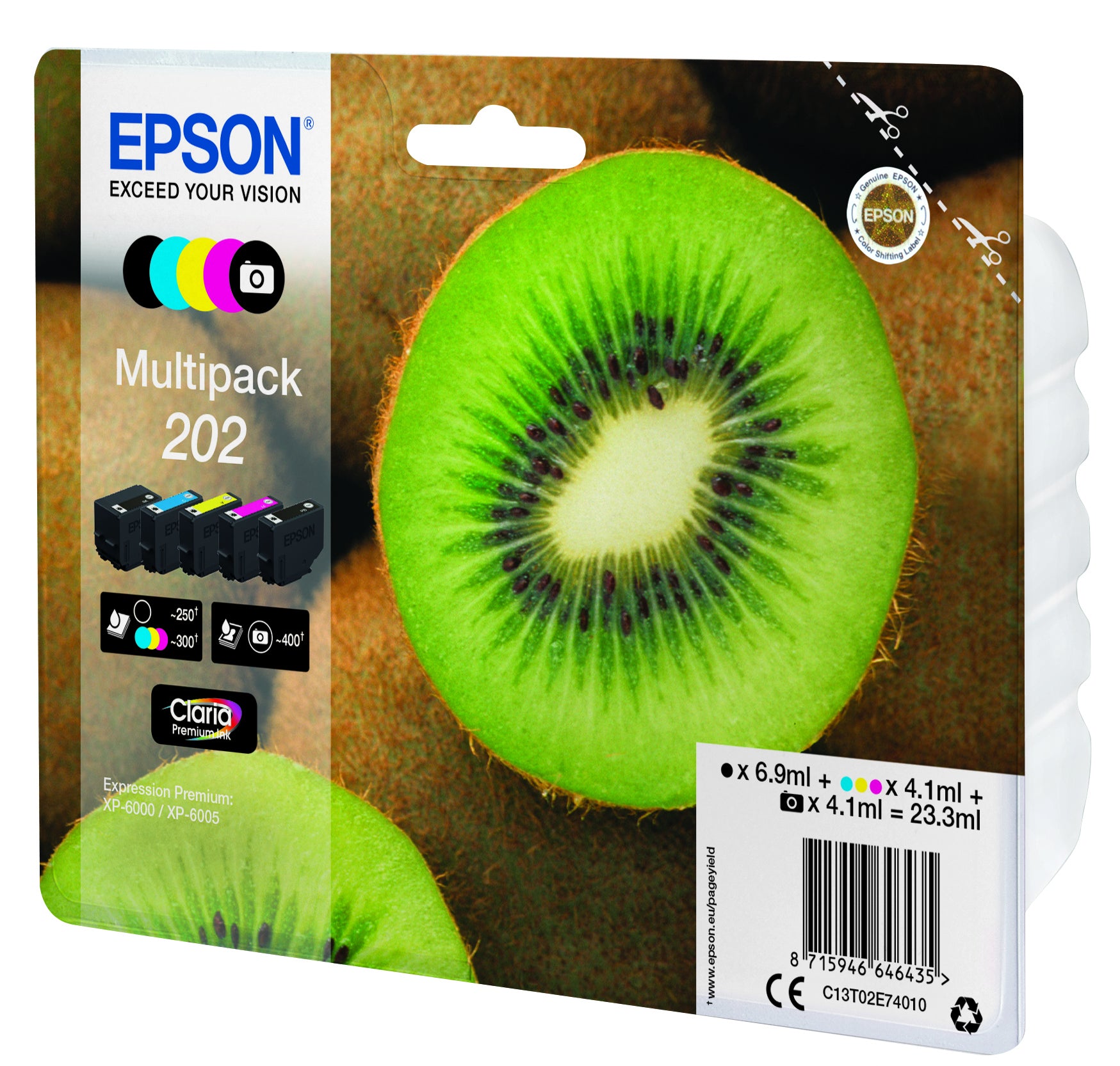 Epson Multipack Tinte 202 – 5-Farbset, für XP-6000/6005