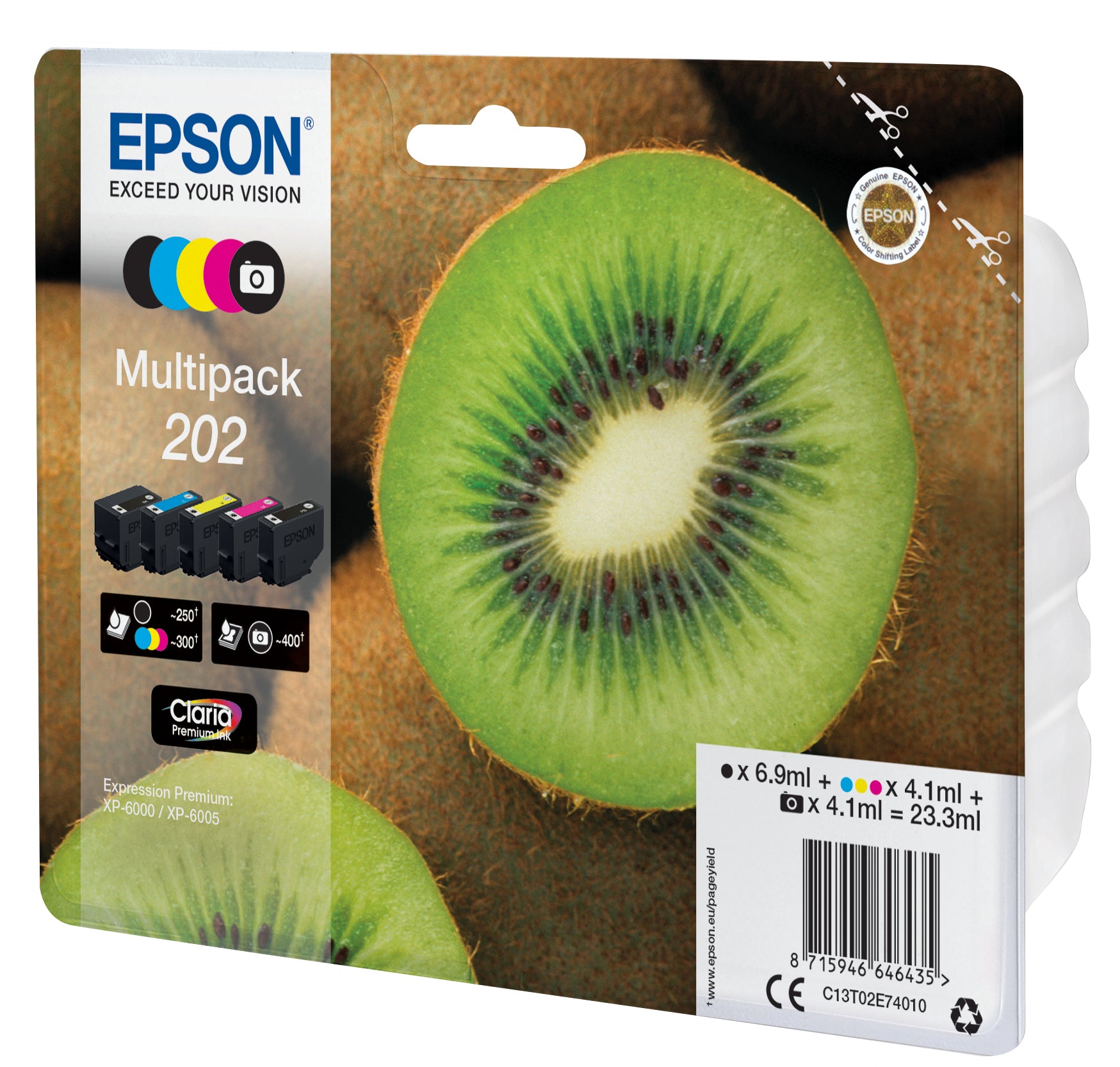 Epson Multipack Tinte 202 – 5-Farbset, für XP-6000/6005