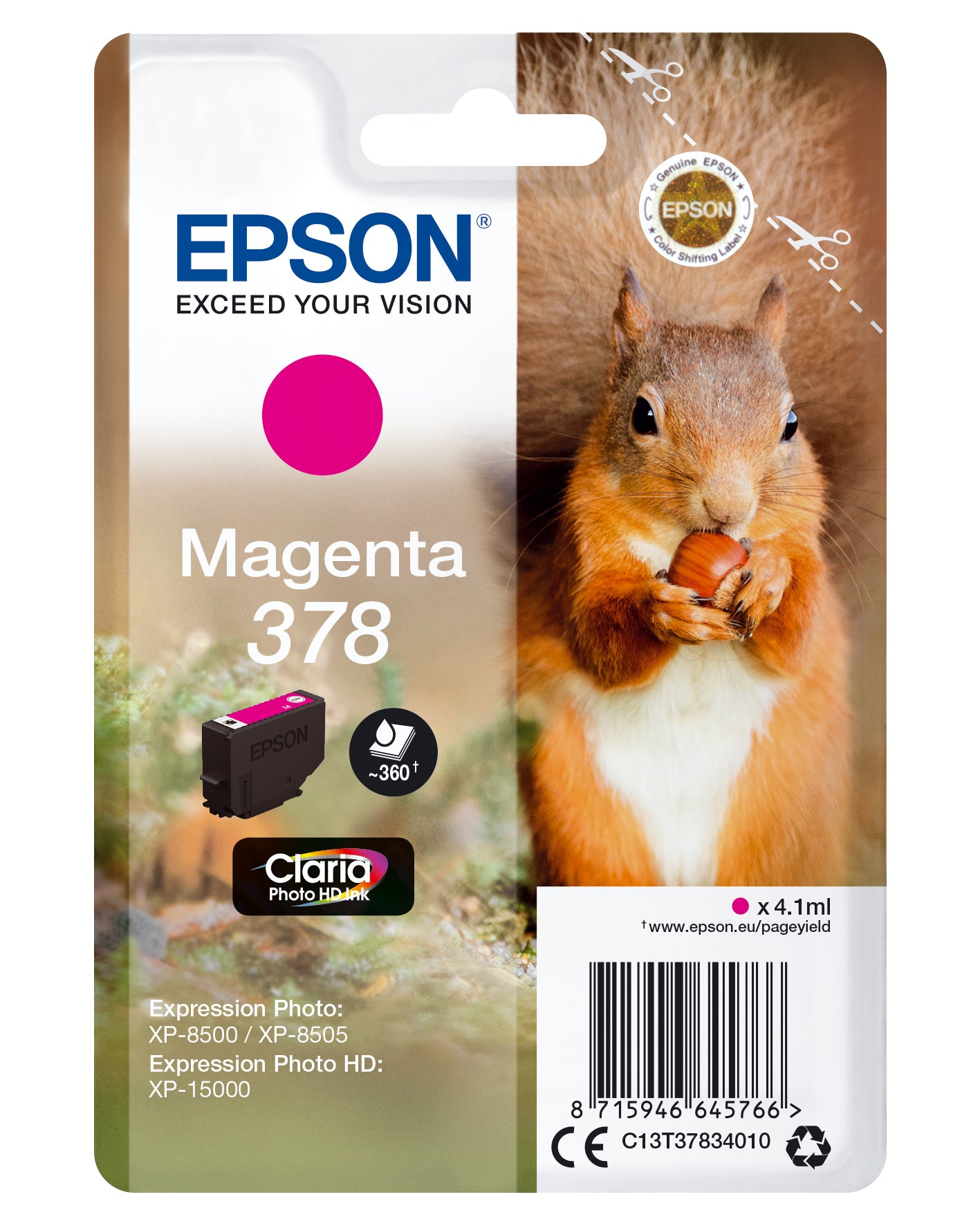 Epson Tintenpatrone 378, Magenta