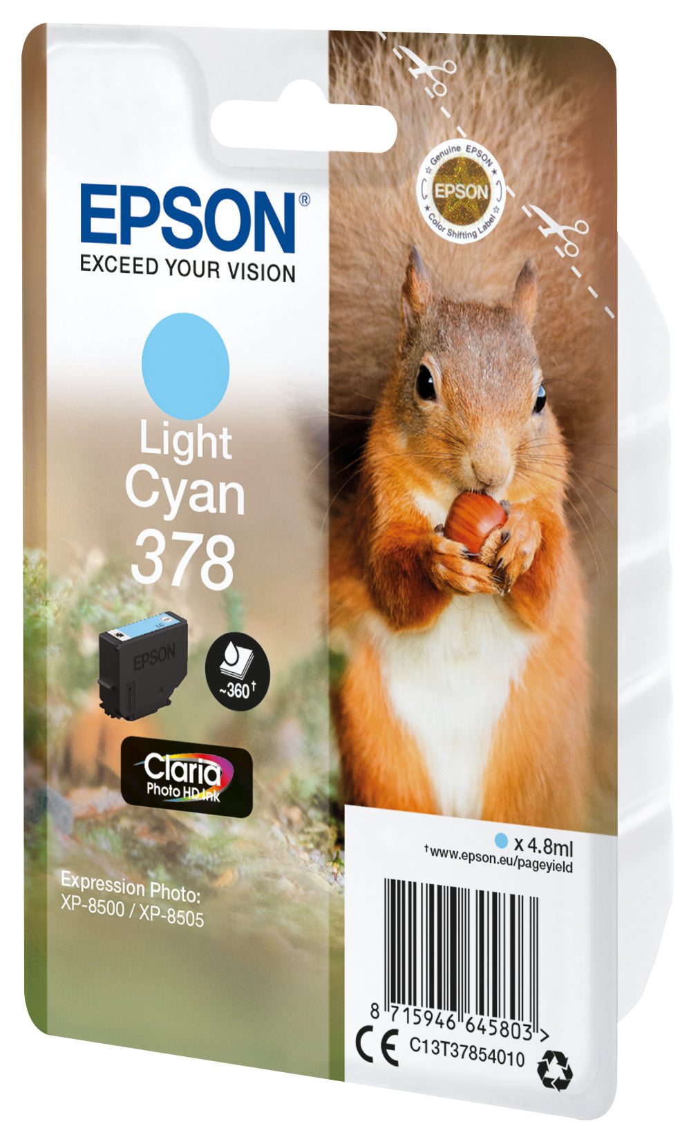 Epson Tintenpatrone 378, cyan, 360 Seiten