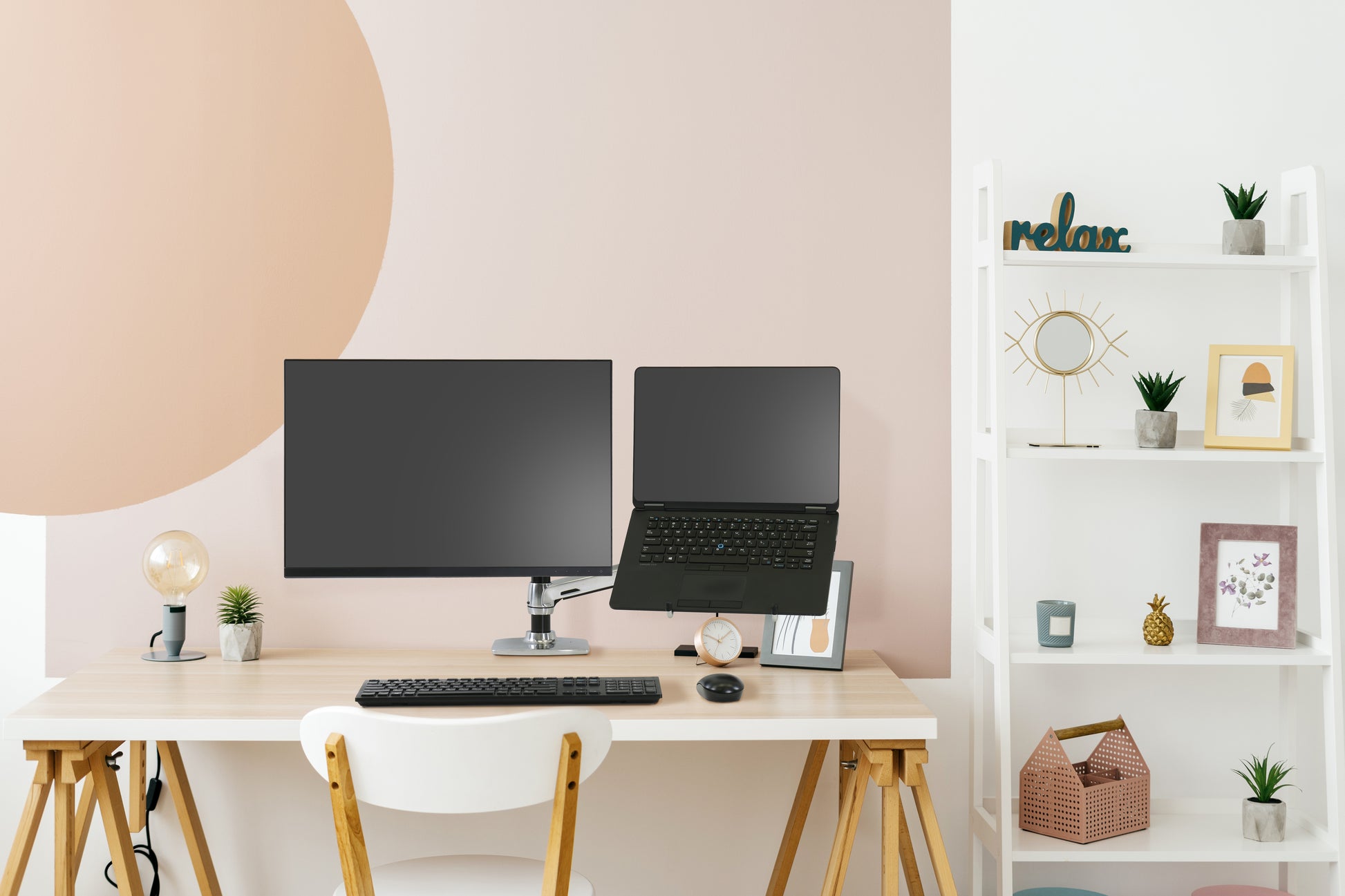 Ergotron LX Dual Stacking Arm – Monitorarm Tischhalterung – 2 Monitore – bis 40" – höhenverstellbar – Silber