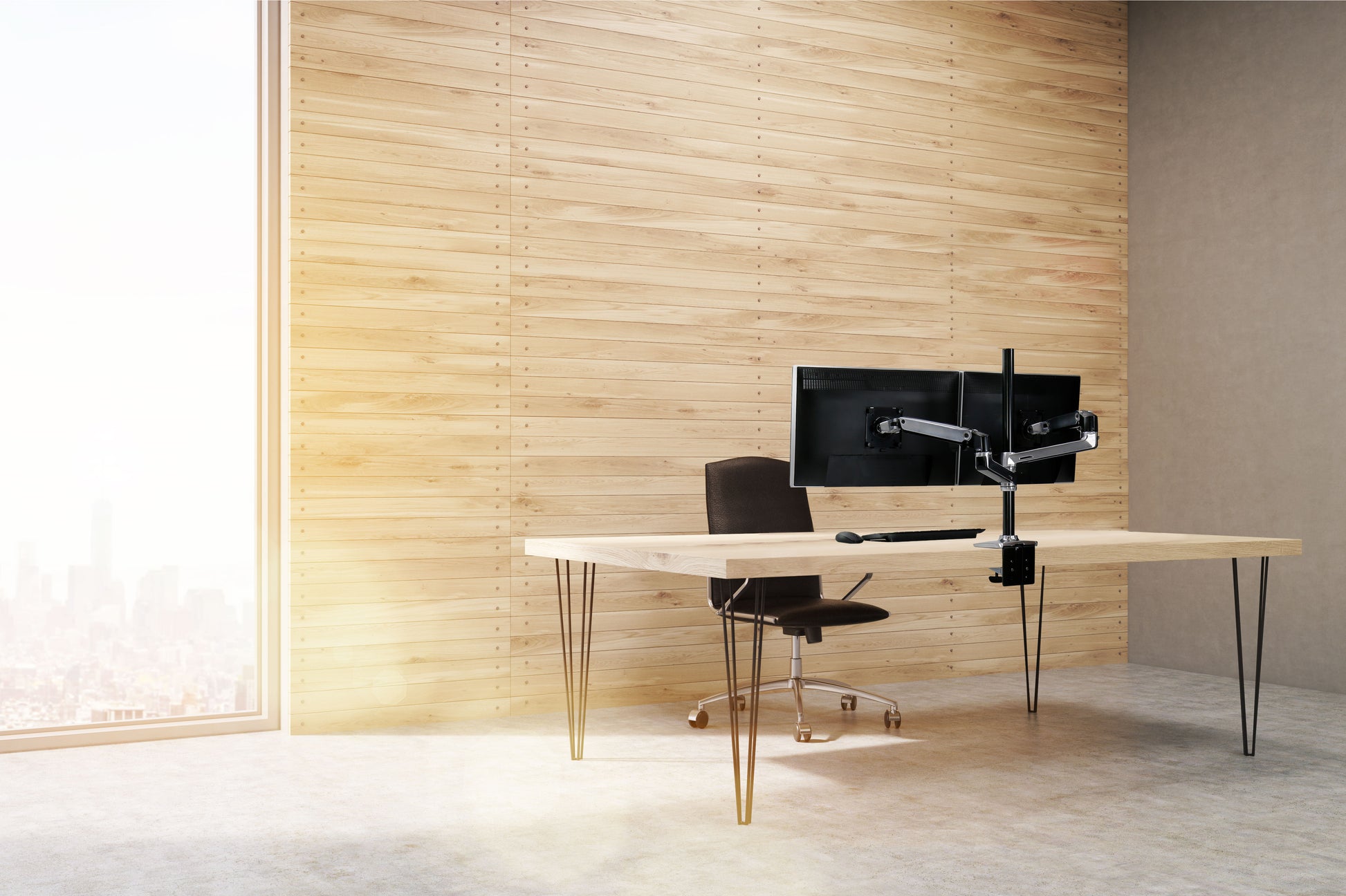 Ergotron LX Dual Stacking Arm – Monitorarm Tischhalterung – 2 Monitore – bis 40" – höhenverstellbar – Silber