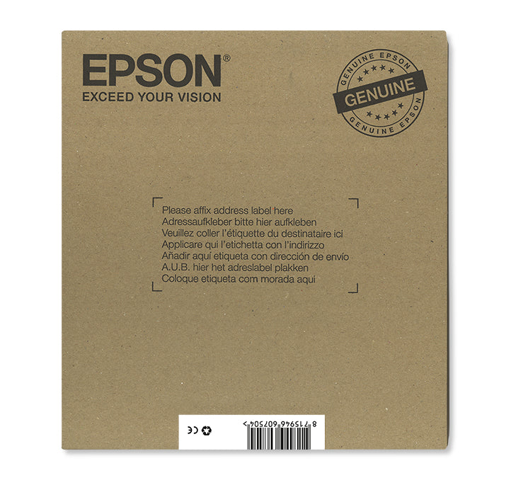 Epson Tintenpatronen-Multipack, Schwarz/Cyan/Magenta/Gelb (Original) – für WorkForce WF-2760DWF/2750DWF/2660DW