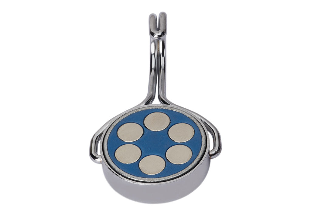 MAUL Magnethaken 6155696 – magnetisch – 30 kg Haftkraft – Ø 38,5 mm – nickel – Stahl – 1 Stk.