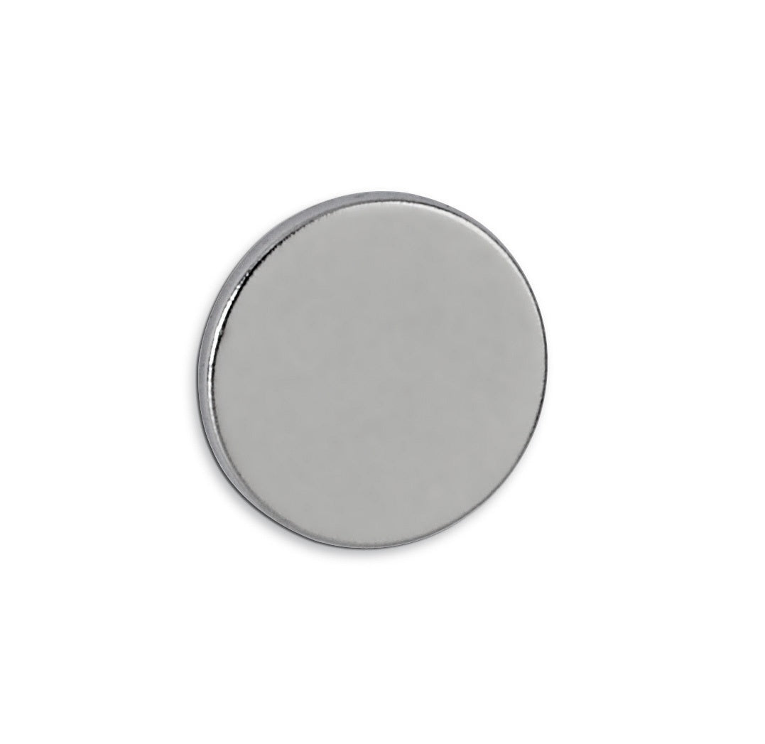 MAUL Tafelmagnete – Ø 10 × 1 mm – 10 Stück, Neodym, für MAUL Ferroleiste und Ferroband