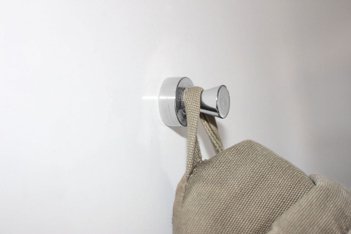 MAUL Kegelmagnet – hellsilber – Ø 32 × H 33 mm, 2 Stück