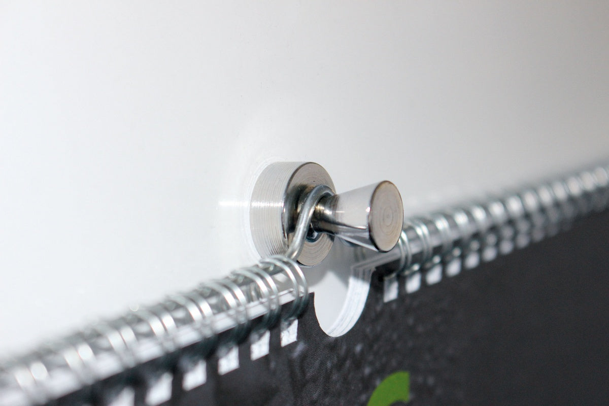 MAUL Kegelmagnet – hellsilber – Ø 32 × H 33 mm, 2 Stück