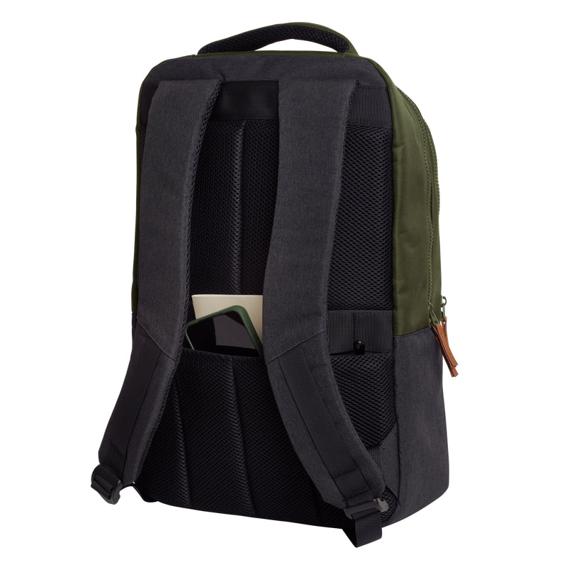 Trust Lisboa Notebook-Rucksack – für Notebooks bis 16", 23 l, recyceltes PET (rPET), grün