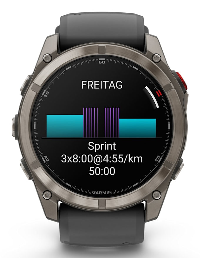 Garmin fenix 8 Pro LTE – GPS-Smartwatch – 51 mm, 1,4" AMOLED, LTE, Saphirglas, 100 m, Graphit/Schwarz