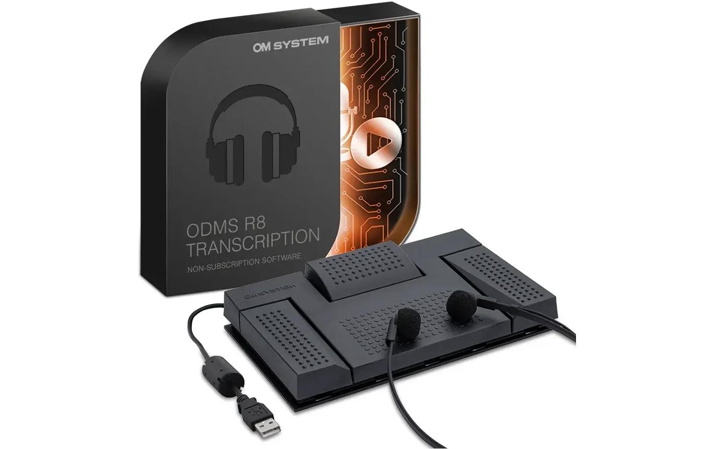 Om system OM Sound AS-2700 – Digitales Diktiergerät – USB – Schwarz