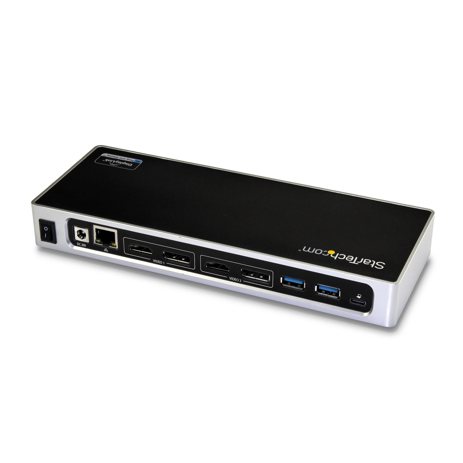 StarTech.com Dockingstation – USB-C, 2× DP, 2× HDMI, 6× USB-A, GbE, 3,5 mm Audio, für Windows/Mac