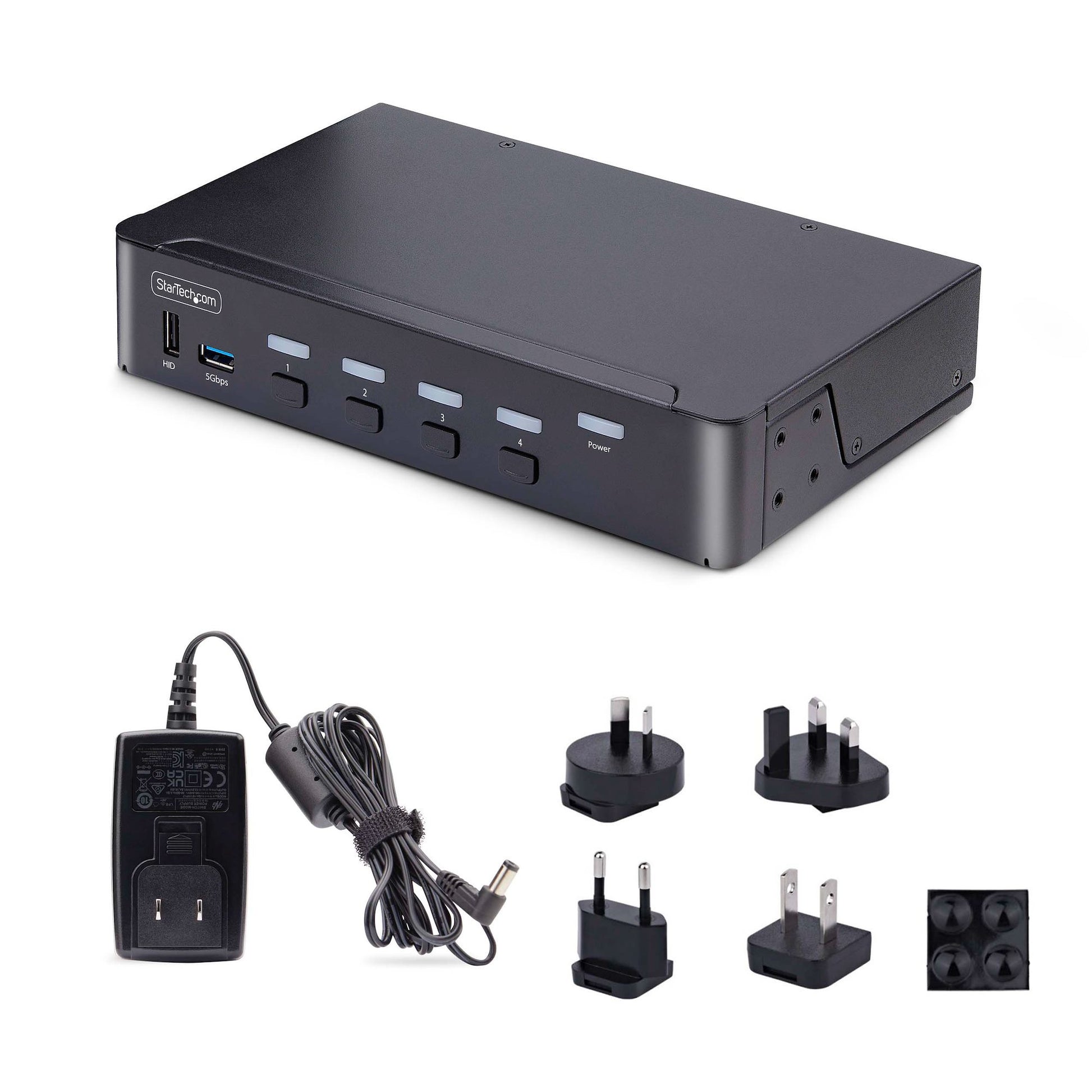 StarTech.com D86A2 – 4-Port DP KVM-Switch – 8K/60 Hz, USB 3.0-Hub, Audio