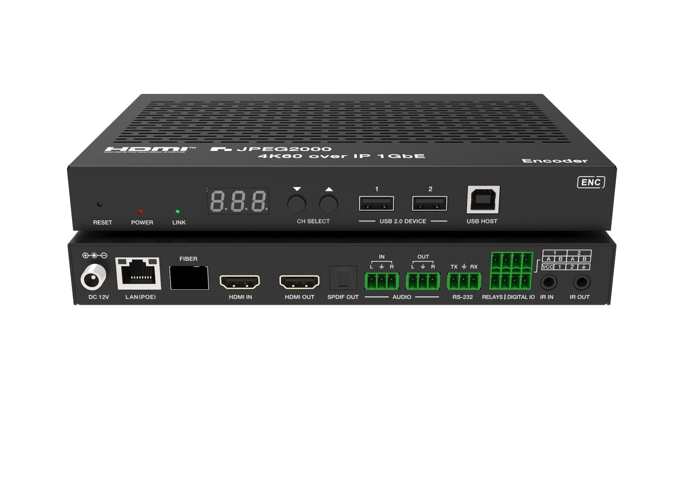 Vivolink VLVWIP2000-ENC – Video-Wand-Controller, über IP, 4K@60 Hz, JPEG2000