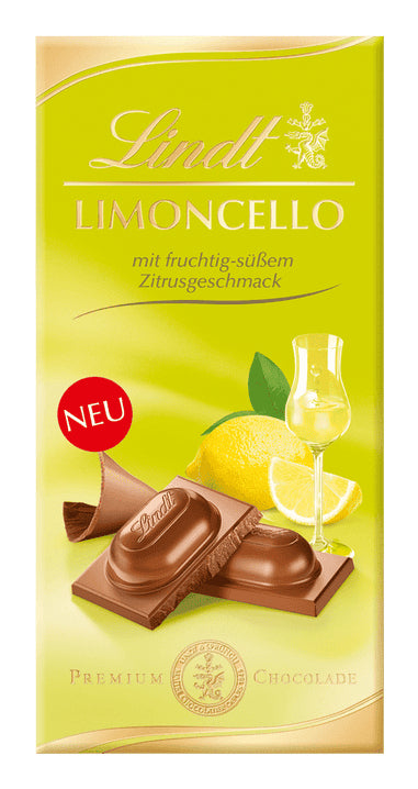 Lindt Vollmilch-Schokolade – Limoncello – 100 g