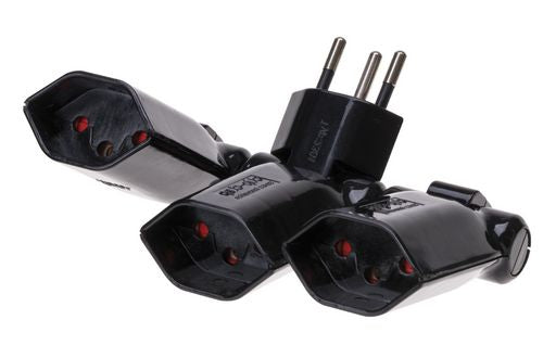 Max Hauri AG Max Hauri Steckdosenleiste, 3×T13, klappbar 180°, Eingang T12 – schwarz