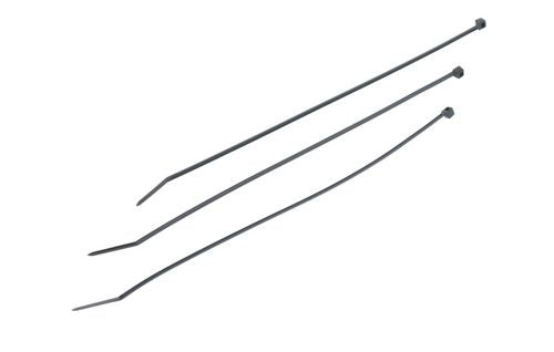 VR Technics Kabelbinder, 200×2,5 mm, 100er-Pack, Nylon, UL94 V2 – schwarz