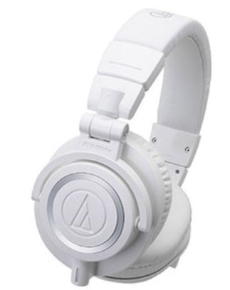 Audio-Technica ATH-M50xWH – Over-Ear Studio-Kopfhörer – geschlossen, 3,5 mm – weiss