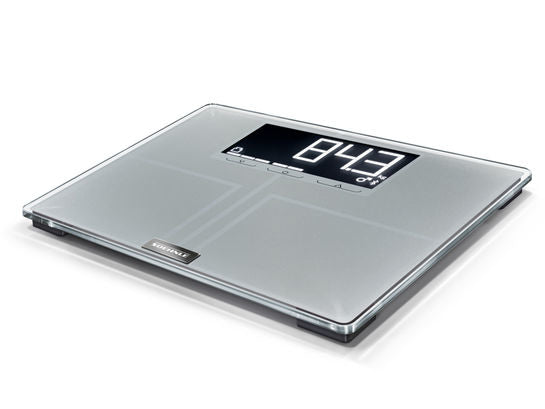 Soehnle Digitale Personenwaage Shape Sense 200 – Bluetooth 4.0, App-kompatibel – 200 kg – Grau